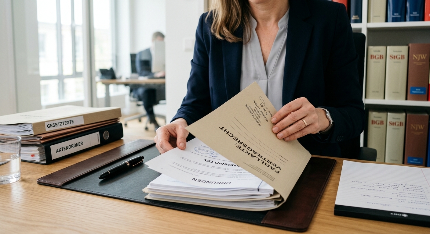 Hände halten Papiere zur Pflicht Unfallzeuge
