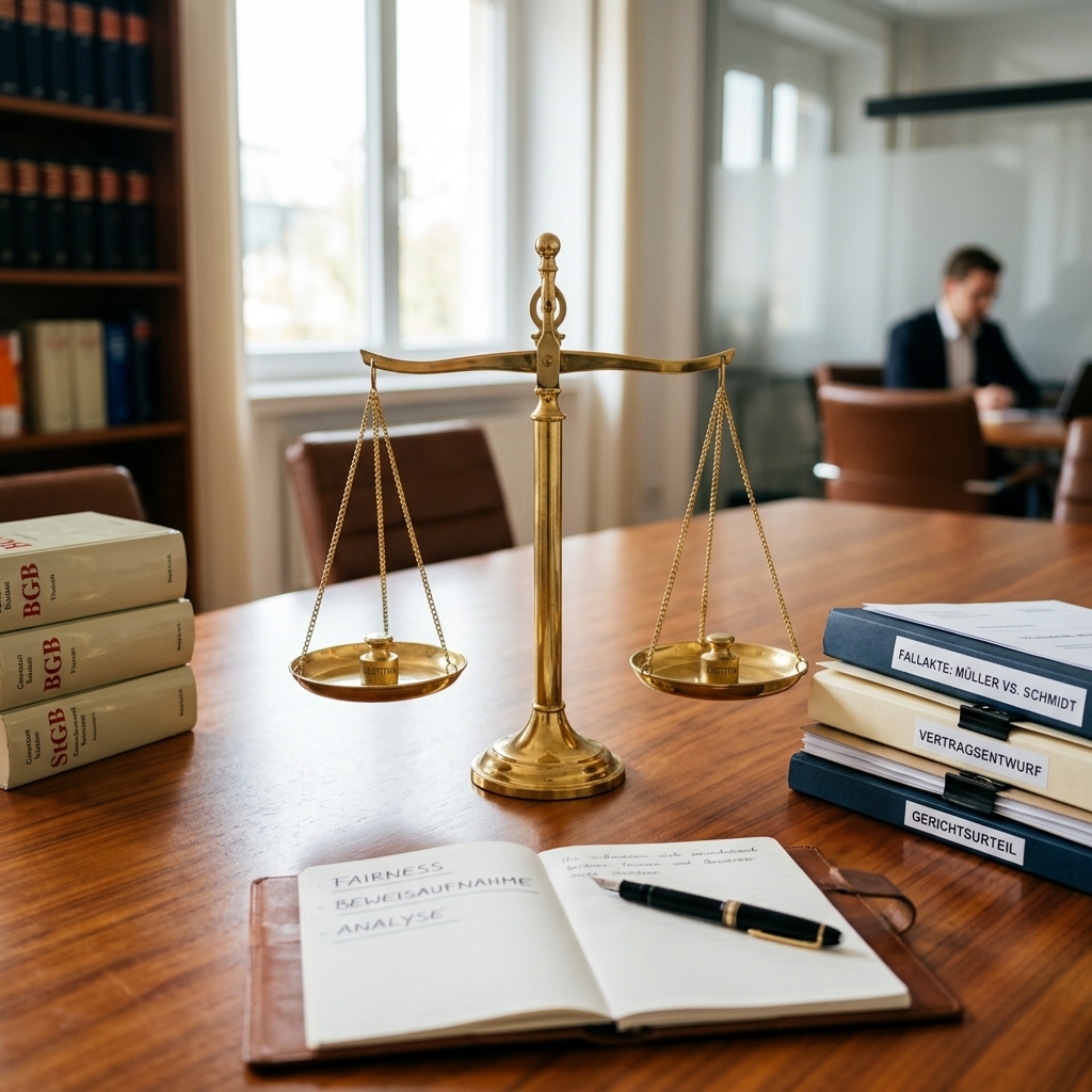 Justizwaage zeigt Abwägung bei grober Fahrlässigkeit Kaskoversicherung.